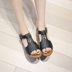 Strandsandalen mit Reißverschluss