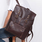Men Handmade Leather Vintage Leather Laptop