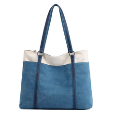 Damen Lager Canvas Tote Handtaschen