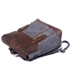 Freizeit Vintage wasserdichtes Leder Canvas