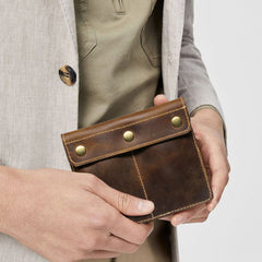 Vintage Crazy Horse Leder Uhrenetui