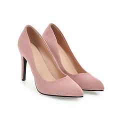 Lässige Pumps mit dünnem High Heels