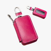 Leather Transparent Zipper Car Case