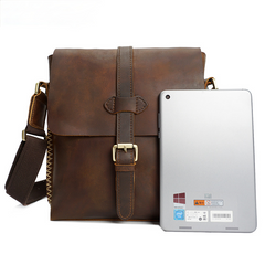 Bolso de hombro de cuero para hombre