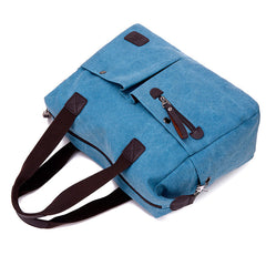 Vintage große Reise Crossbody Canvas Tasche