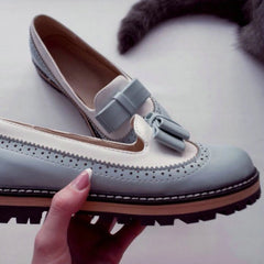 Lässige Slip-On Pumps aus PU-Leder