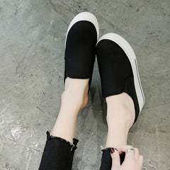 Zapatos casuales sin cordones con plataforma transpirables