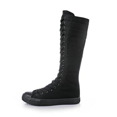 Botas altas casuales con cremallera