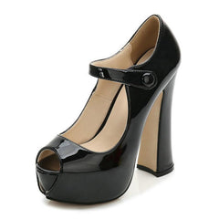 Hochzeits-Plateaupumps mit Peep Toe