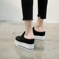 Zapatos casuales sin cordones con plataforma transpirables