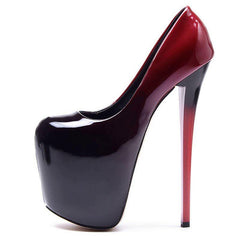 Hochzeit Leder Plateau Pumps