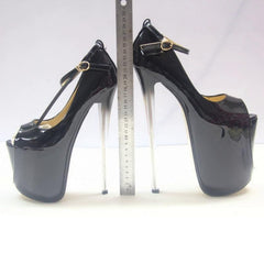 Plateau Pumps mit dünnem Absatz