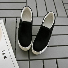 Zapatos casuales sin cordones con plataforma