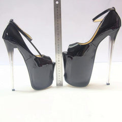 Plateau Pumps mit dünnem Absatz