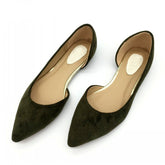 Zapatos planos básicos con punta puntiaguda