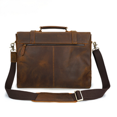 Retro Handmade Leather Travle BriefCase
