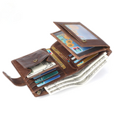 Retro Handmade Leather Large Storage Wallet