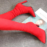 PU High Boots With High Heels