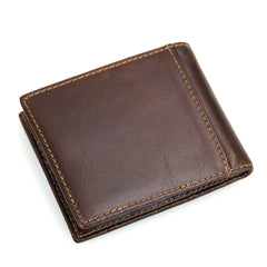 Vintage Cowhide Leather RIFD Wallet