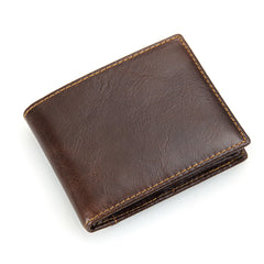 Vintage Cowhide Leather RIFD Wallet