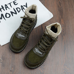 Lässige kurze Stiefel mit weicher Sohle