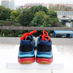 Sneakers aus echtem Leder und Mesh