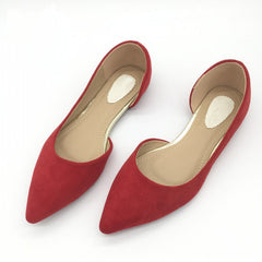 Zapatos planos básicos con punta puntiaguda