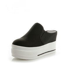 Zapatos casuales sin cordones con plataforma transpirables