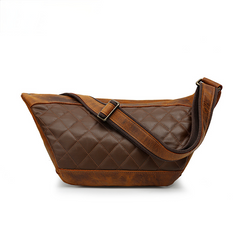 Riñonera informal de cuero para hombre