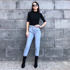 Botines de ante con tacones altos