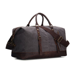 Reisetasche aus Canvas und Leder im Vintage-Stil