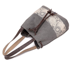 Boho-Handtaschen aus Canvas mit Kordelzug