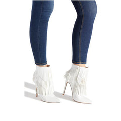 Botines casuales de punta puntiaguda