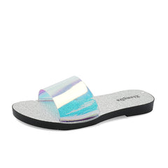 Chanclas de playa transparentes