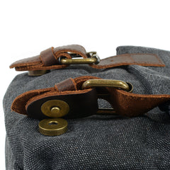 Wasserdichte Kameratasche aus Vintage-Leder und Canvas