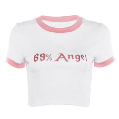 69% Kurzes Angel-T-Shirt