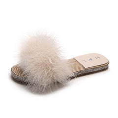 Chanclas casuales con piel