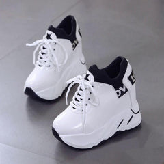 Lässige, wasserdichte Schuhe mit hohem Plateau