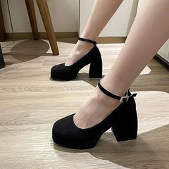 Square Buckle Mary Banquet Lolita Shoes