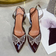 Weinglas Transparente Strass High Heels