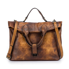 Vintage Handgemachte Leder Business Tasche