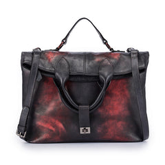 Vintage Handgemachte Leder Business Tasche