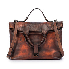 Vintage Handgemachte Leder Business Tasche