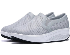 Loafer mit Plateausohle und Mesh-Einsatz