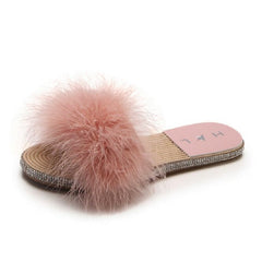 Chanclas casuales con piel