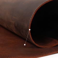 Großes Mauspad aus Leder im Vintage-Stil