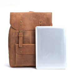 Portátil de cuero vintage hecho a mano para hombre