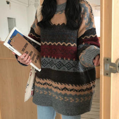 80er Oma Strickpullover
