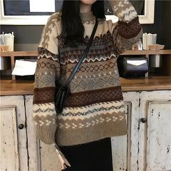 80er Oma Strickpullover