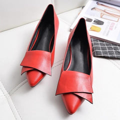 Lässige Pumps mit niedrigem Absatz